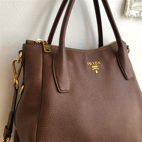 prada handbags brown leather